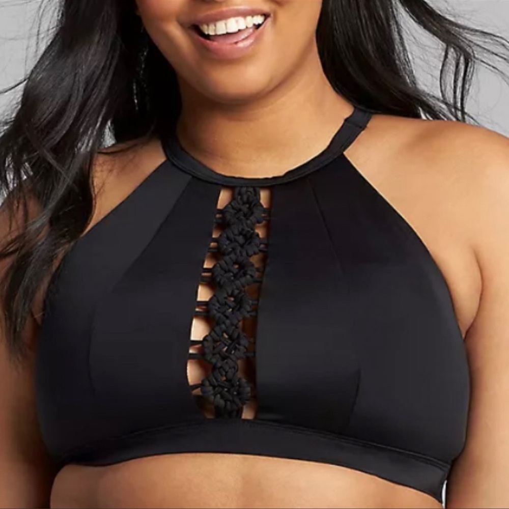 Lane Bryant Cacique Swim Bikini Top